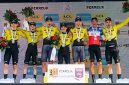 Matteo Jorgenson lleva al Visma Lease a Bike a lo más alto de la clasificación en la CRE