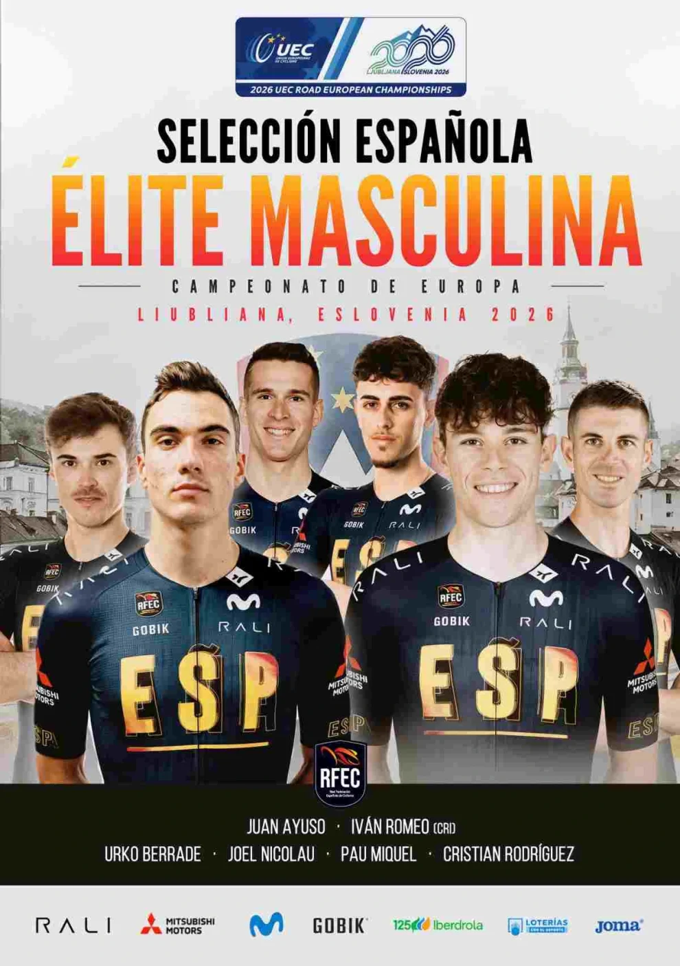 Juan Ayuso e Iván Romeo liderarán a España en el Europeo de Eslovenia