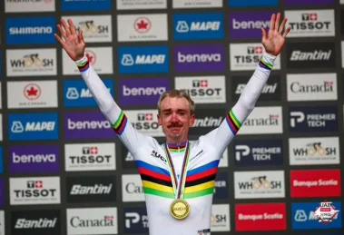 Brandon McNulty debuta como campeón del Mundo en el Giro d’ella Emilia