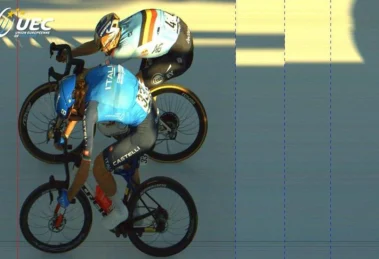 Giulio Ciccone cuestiona la decisión de los jueces en el Campeonato de Europa